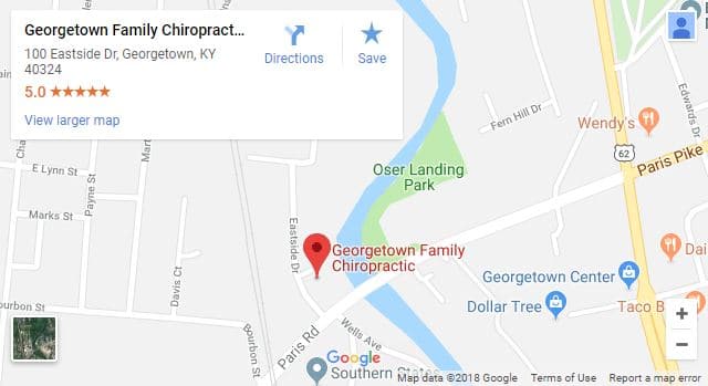 Map of Georgetown Chiropractor